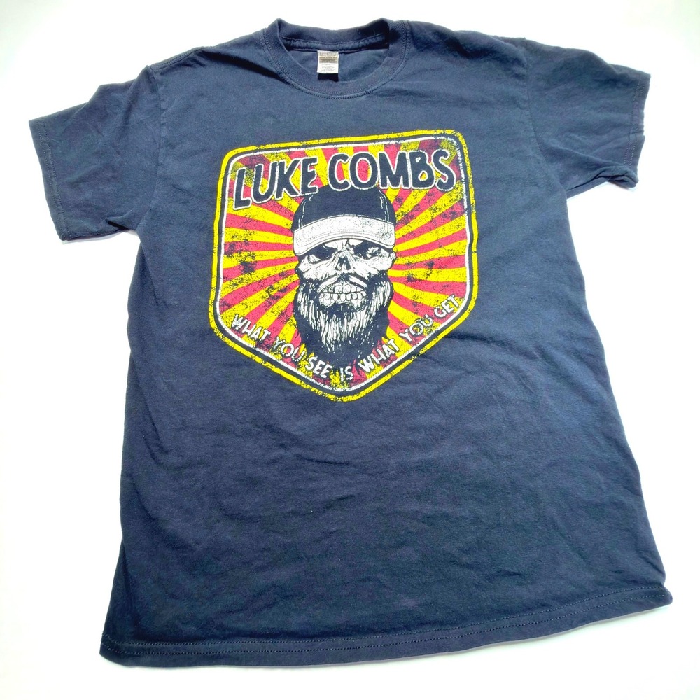 Luke Combs‎ What You See Is What You Get 2021 Tour Shirt Medium Gildan